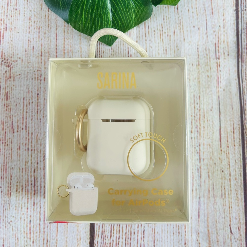 Sabina Beige Soft Touch AirPods 1/2 Protective Case NWT